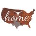 Texas Longhorns 18'' x USA Shape Cutout Sign