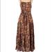 Free People Dresses | Free People Floral Low Back Midi Dress | Color: Black/Red | Size: M