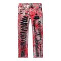 Gucci Jeans | Gucci Black And Red Overdyed Distressed Ripped Jeans | Color: Black/Red | Size: 32