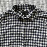 J. Crew Tops | J. Crew Navy And White Gingham Boy Shirt | Color: Blue/White | Size: 4