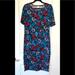 Lularoe Dresses | Nwot - Lularoe Julia Dress | Color: Blue | Size: L