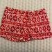 J. Crew Shorts | Jcrew Red/White Pattern Shorts | Color: Red/White | Size: 4