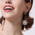 Anthropologie Other | Moon Goddess Star Pearl Drop Vintage Earr | Color: Brown | Size: Os