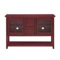 Breakwater Bay Gylla TV Stand for TVs up to 58" Glass in Red | 35 H in | Wayfair 6650981A7B1A4D1B832B8D569D4CFF1C