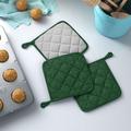 Prep & Savour Damontray 3-Piece Pot Holder Set, Cotton in Green | 7 W in | Wayfair C88D7BD74FD849E49D79662C4DAB29BE