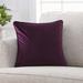 Mercer41 Liyanna Solid Color Velvet Decorative Throw Pillow Cover Velvet in Indigo | 18 H x 18 W x 1 D in | Wayfair