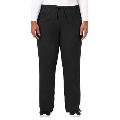 Plus Size Women's Jockey Scrubs Women's Extreme Comfy Pant by Jockey Encompass Scrubs in Black (Size 2X(20W-22W))