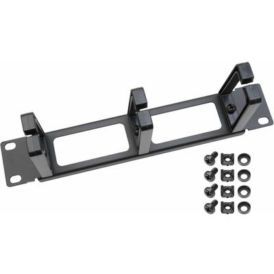 HMF - 63353-02 Rangierpanel für Serverschrank, 10 Zoll, 1 he, 3 Führungsbügel, Schwarz Image