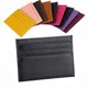 Porte-cartes en véritable cuir de vache 100 % porte-cartes en cuir de vache fin coloris assortis