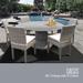 Monterey 60 Inch Outdoor Patio Dining Table with 6 Armless Chairs