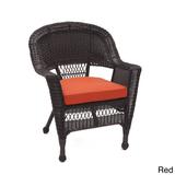 Espresso Wicker Chair/ Cushion (Set of 4)