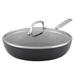 KitchenAid Hard-Anodized Induction Nonstick Frying Pan with Lid, 12.25-Inch, Matte Black