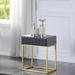 Bird Contemporary Steel 1-Drawer Accent Table by Furniture of America
