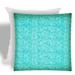 Joita WATER WAVE Turquoise Indoor/Outdoor - Zippered Pillow Cover with Insert