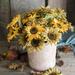 RusticReach Artificial Flower Van Gogh Sunflower Bunch 21" Tall