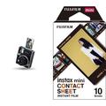 instax Mini 40 Sofortbildkamera + instax Tasche für instax Mini 40, schwarz, 70100149703 + instax Mini Film Contact Sheet Rahmen