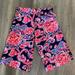 Lilly Pulitzer Bottoms | Lilly Pulitzer Girls Navy & Red Paisley Gauchos 4 | Color: Blue/Red | Size: 4g