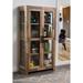 Mistana™ Abbey Curio Cabinet Wood/Glass in Brown | 73 H x 39 W x 17 D in | Wayfair E08C08F4BED74F4ABE81661D4EBEA2A4