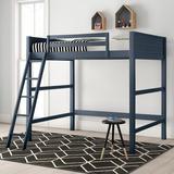 Viv + Rae™ Salome Full Platform Loft Bed Wood in Blue | 72 H x 80.5 W x 79.25 D in | Wayfair 1DD9252C306B45B5A7FA9FD555F51052