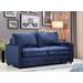 Latitude Run® Knightsville 70" Upholstered Sleeper Sofa Plastic in Blue | 35 H x 70 W x 34 D in | Wayfair 022855363D4A4C7F89342FD7ADABAB73