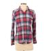 American Eagle Outfitters Tops | American Eagle Outfitters Boyfriend Flannel | Color: Blue/Red | Size: L