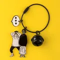Porte-clés en ULmétallique acrylique pour couple porte-clés noir et blanc bibelot de cloche