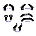 Bras de direction pour avion RC pièce d'angle de gouvernail servomoteur joint de poussée le plus