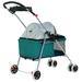 BestPet Folding Jogger Stroller in Gray/Green | 36.8 H x 19 W x 30 D in | Wayfair BP-S8012T-TEAL