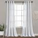 Langley Street® Semi-Sheer Curtain Panels Polyester in Green/Blue/White | 84 H in | Wayfair D64F1DC4A37A4EC1800CEBF7C1180184