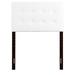 Glory Furniture Panel Headboard Faux Leather/Upholstered in White | 53 H x 40.6299 W x 1.9685 D in | Wayfair G0129-THB