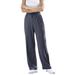 Plus Size Women's Sport Knit Straight Leg Pant by Woman Within in Heather Navy (Size 3X)