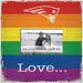 New England Patriots 10'' x Love Pride Frame