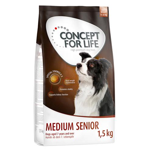 1,5kg Medium Senior Concept for Life Hundefutter trocken