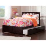 Mission Platform Bed with Footboard and Twin XL Trundle