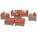 Monterey 8 Piece Outdoor Wicker Patio Furniture Set 08a