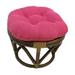 18-inch Round Microsuede Footstool/Ottoman Cushion (Cushion Only) - 18 x 18