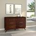 Alpine Furniture Flynn Mid Century 7 Drawer Dresser in Walnut (Brown)