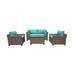 Monterey 5 Piece Sofa Seating Group with Cushions