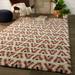 Hadley Geometric Chevron Stripe Shag Area Rug