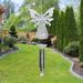 Exhart Large Solar Angel Wind Chime, 6.5 by 42 Inches Metal | 41.73 H x 6.1 W x 3.5 D in | Wayfair 19771-RS