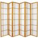 Winston Porter Keitez Folding Rice Paper Room Divider Wood in Brown | 70 H x 102 W x 1 D in | Wayfair 1B406623C481450BAF498EDE9D859220