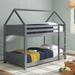 Sand & Stable™ Baby & Kids Sofia Twin over Twin Standard Bunk Bed, Wood in Gray | 70.72 H x 43.36 W x 79.29 D in | Wayfair