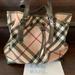 Burberry Bags | Burberry Nova Check Large Tote Bag Purse Authentic | Color: Cream/Silver | Size: Os