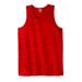Men's Big & Tall Shrink-Less™ Lightweight Tank by KingSize in Red Marl (Size 3XL) Shirt
