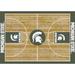 Imperial Michigan State Spartans 7'8" x 10'9" Courtside Rug