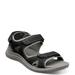 Nunn Bush Rio Vista 3-Strap River Sandal - Mens 11 Black Sandal W