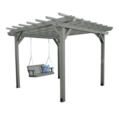 Highwood Bodhi Pergola (12x12) and Weatherly Swing Set 5ft