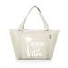 ONIVA™ Beach Don't Kill My Vibe Topanga Cooler Insulated Picnic Tote Bag Cotton Canvas | 13 H x 8.7 W x 21 D in | Wayfair 619-00-190-924-98