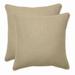 Latitude Run® Graphite Outdoor Square Pillow Cover & Insert Polyester/Polyfill blend in Brown | 16.5 H x 16.5 W x 5 D in | Wayfair