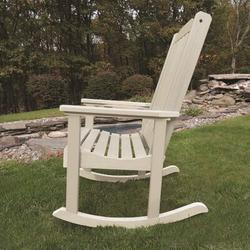 Sol 72 Outdoor™ Anette Rocking Chair Plastic in White | 44 H x 27 W x 32 D in | Wayfair 784F948F10EB461D8869635A293F2E53